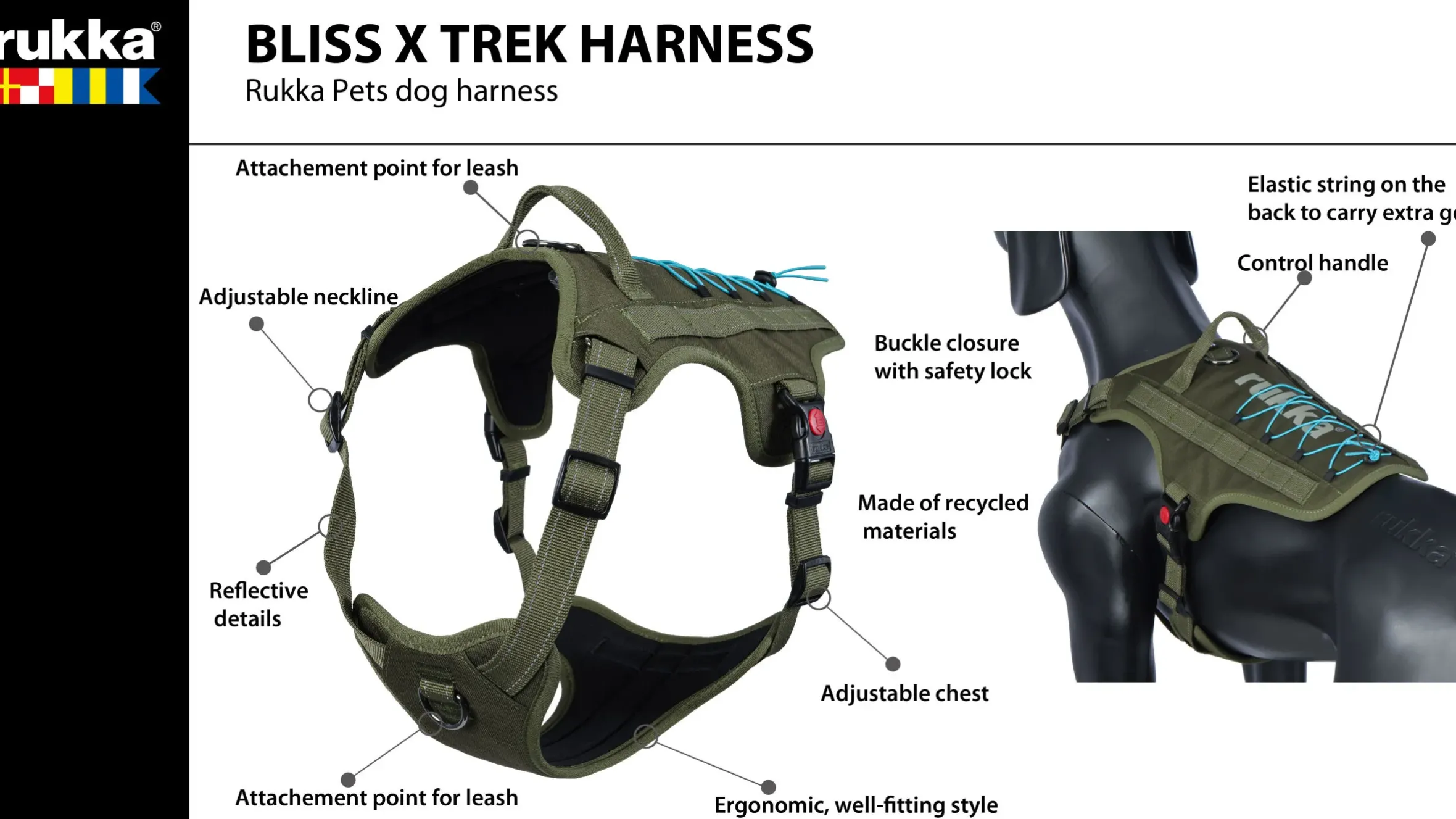 Rukka Pets Bliss x trek Harness