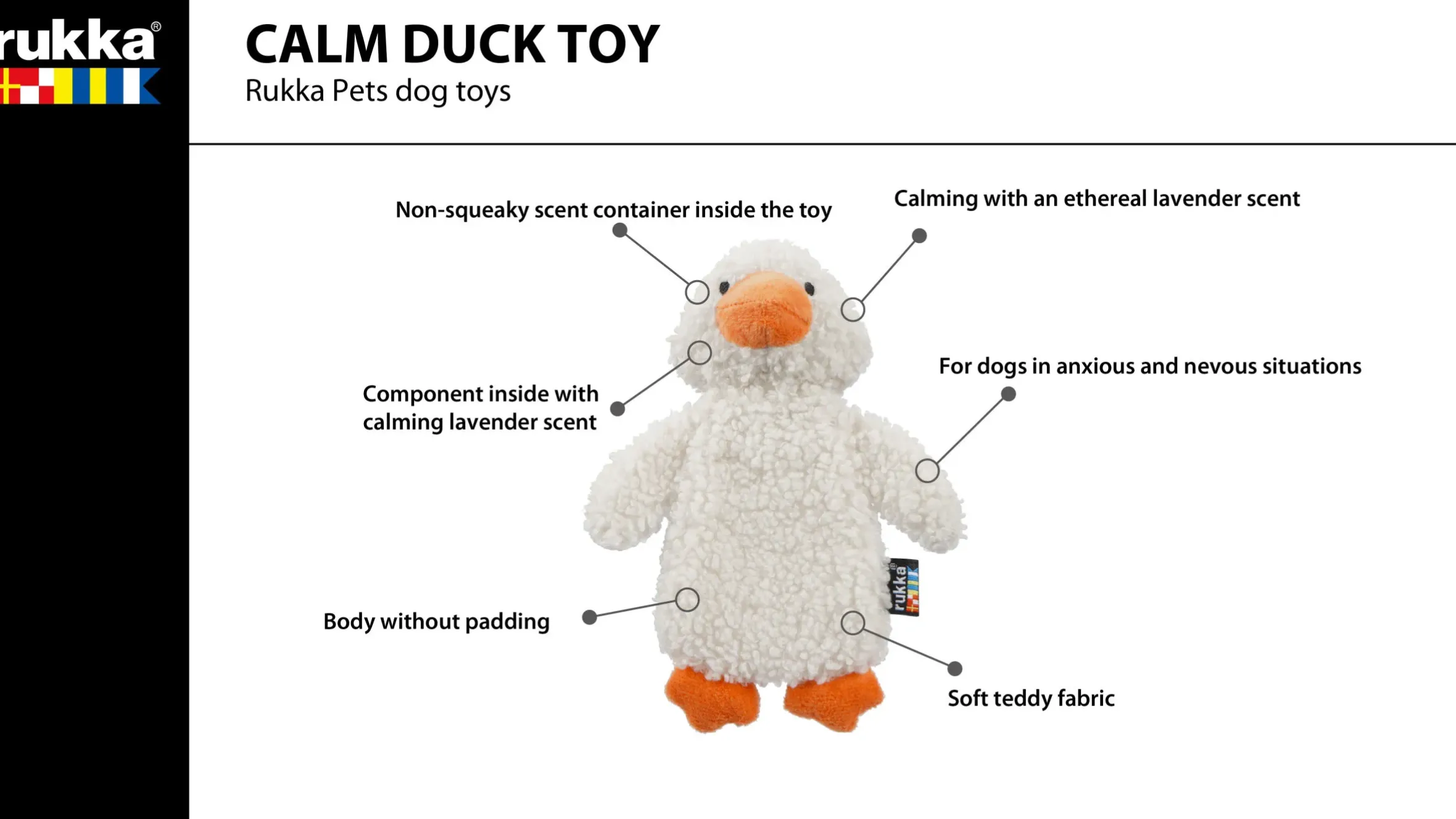 Rukka Pets Calm Duck Toy
