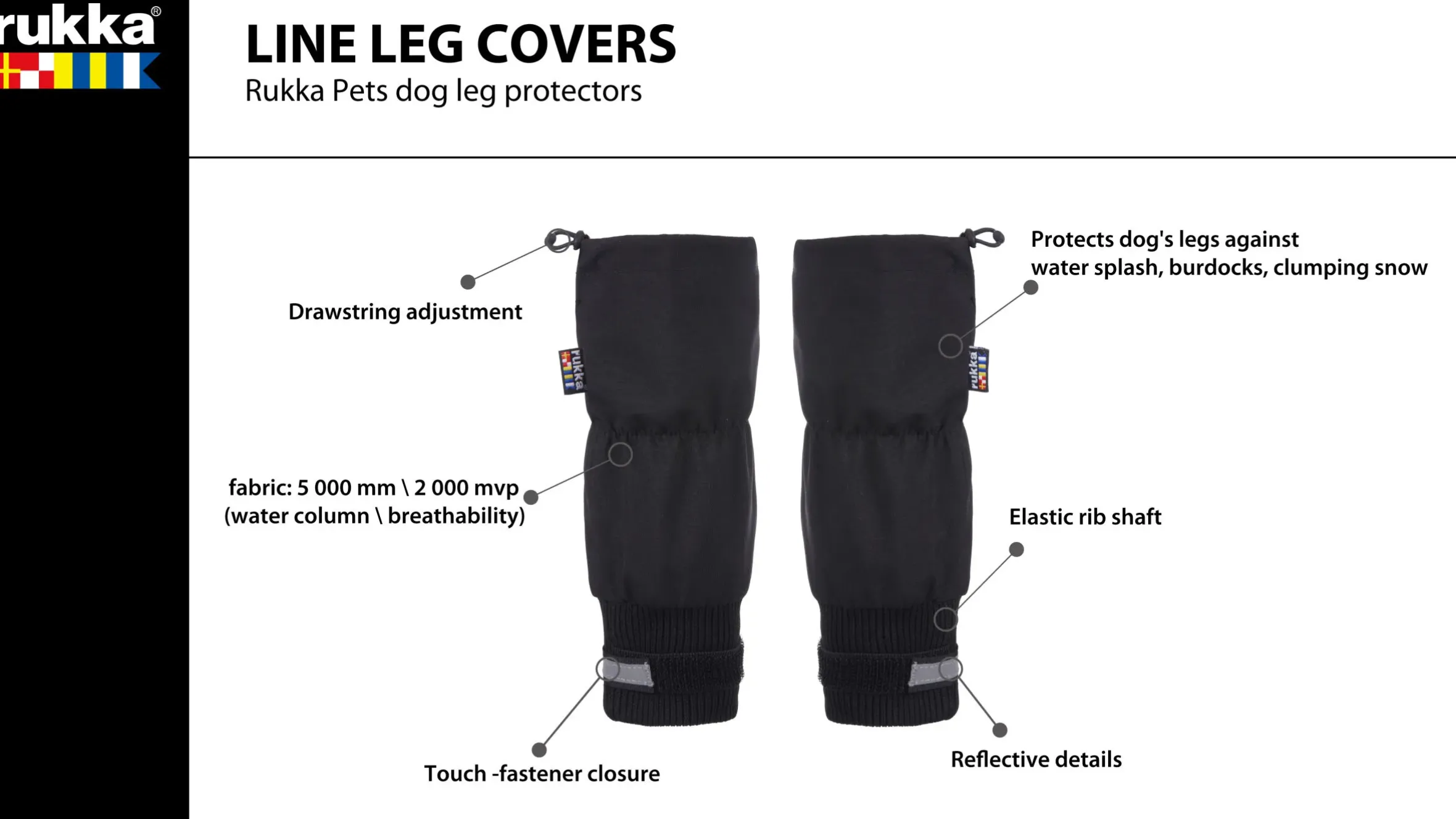 Rukka Pets Line Leg Covers