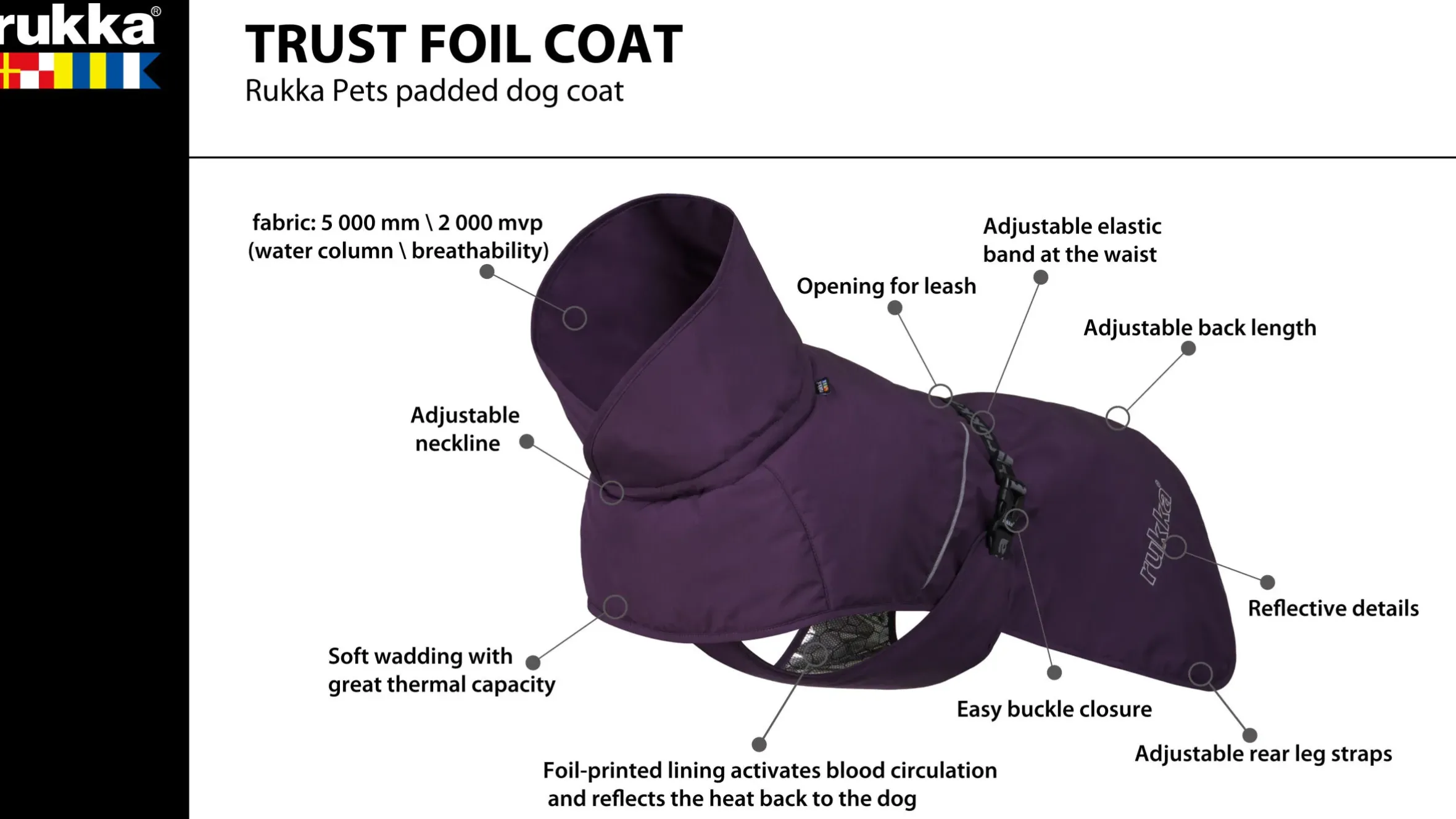 Rukka Pets Trust Foil Coat